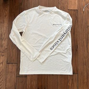 White long sleeve swim shirt